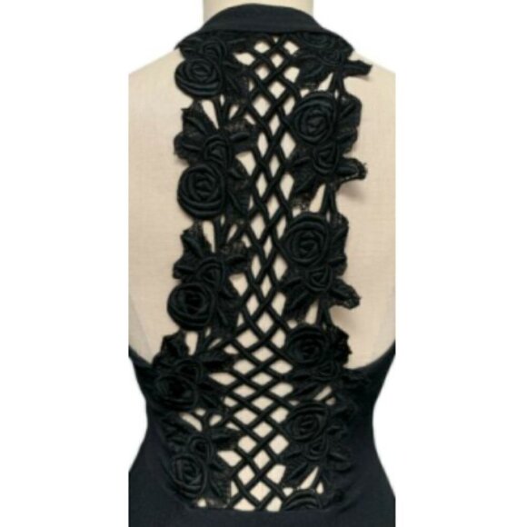 VTG Jessica McClintock Gunne Sax 7/8 XS Formal Prom Party Lace Back Dress 197F - Picture 4 of 10